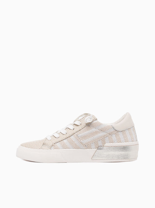 Zina Patch White Stripe Raffia White / 6 / M