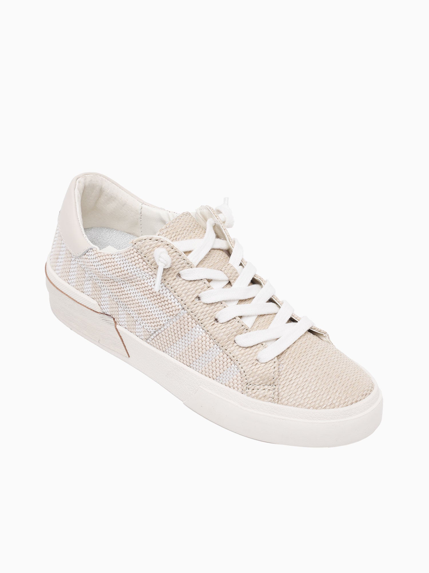Zina Patch White Stripe Raffia White / 6 / M