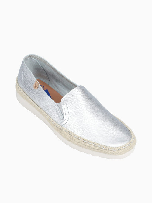 Nuria Plata Metal Leather Silver / 36 / M