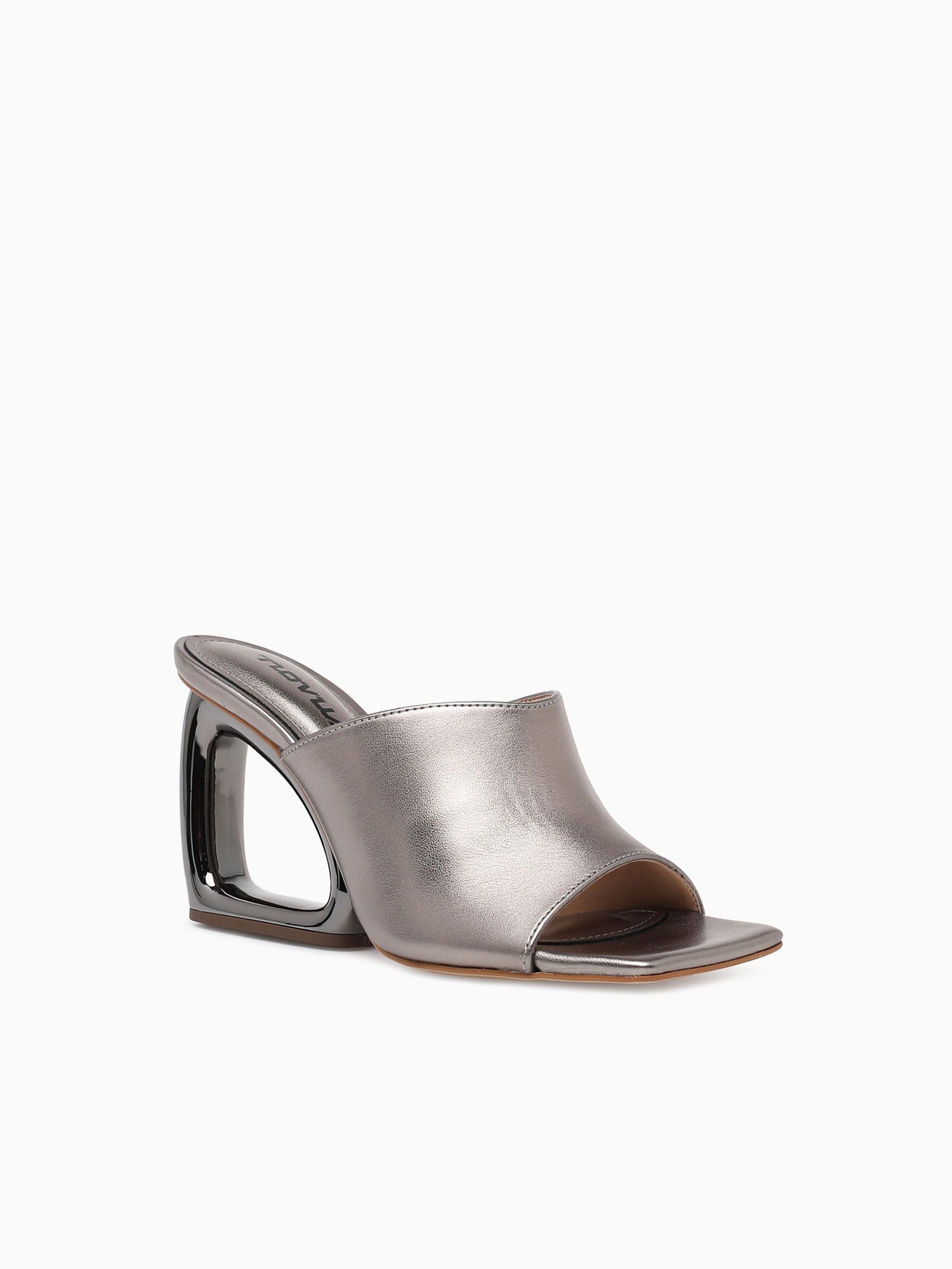 Lara Pewter Napa Black / 5 / M