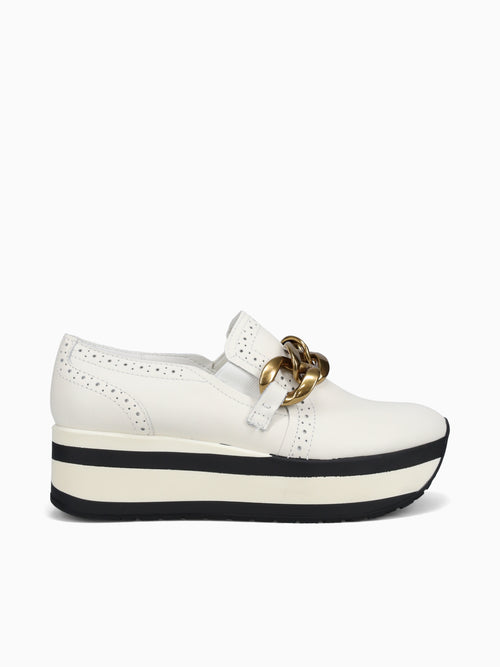 Jhenee White Leather White / 5 / M