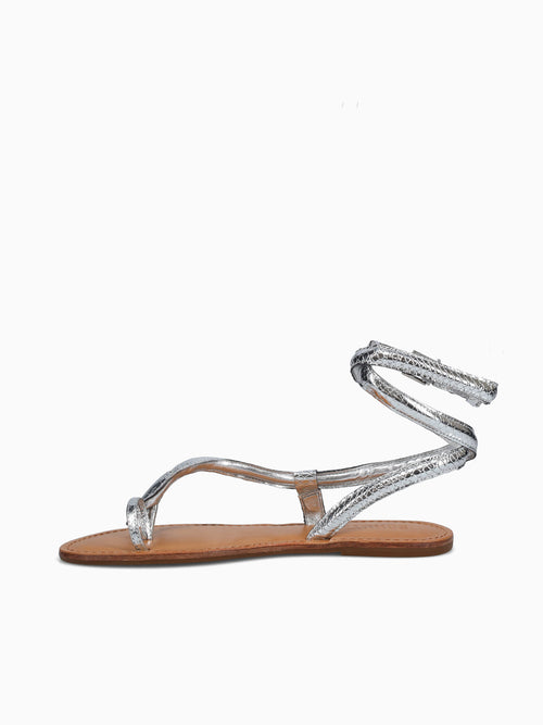 Sahira Silver Leather Silver / 5 / M