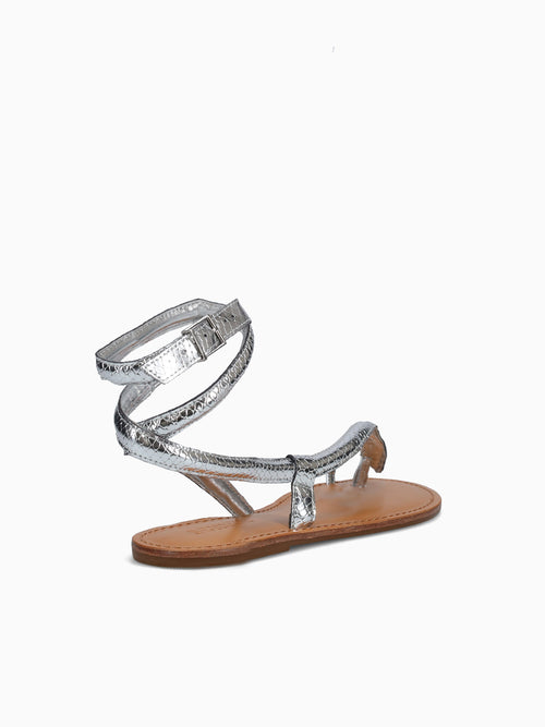 Sahira Silver Leather Silver / 5 / M
