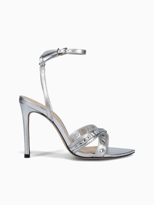 Salma Silver Leather Silver / 5 / M