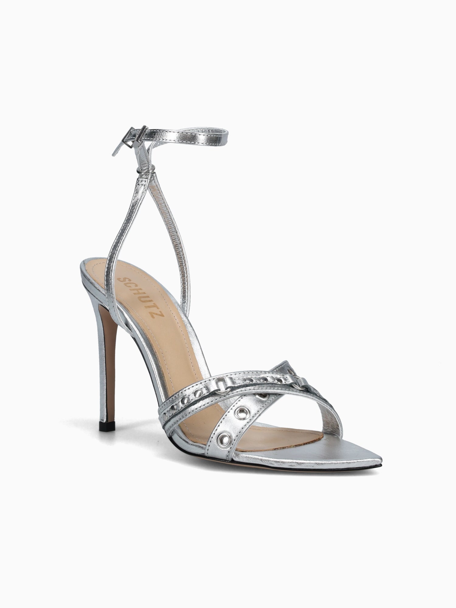 Salma Silver Leather Silver / 5 / M