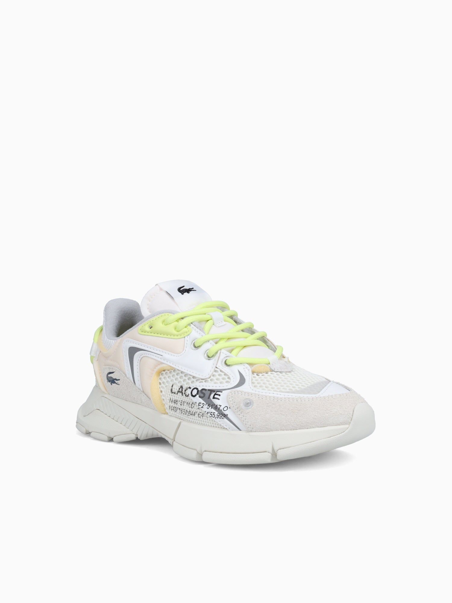 L003 Neo 223 1 Offwht Ltgrn leather Mesh Off White / 7 / M