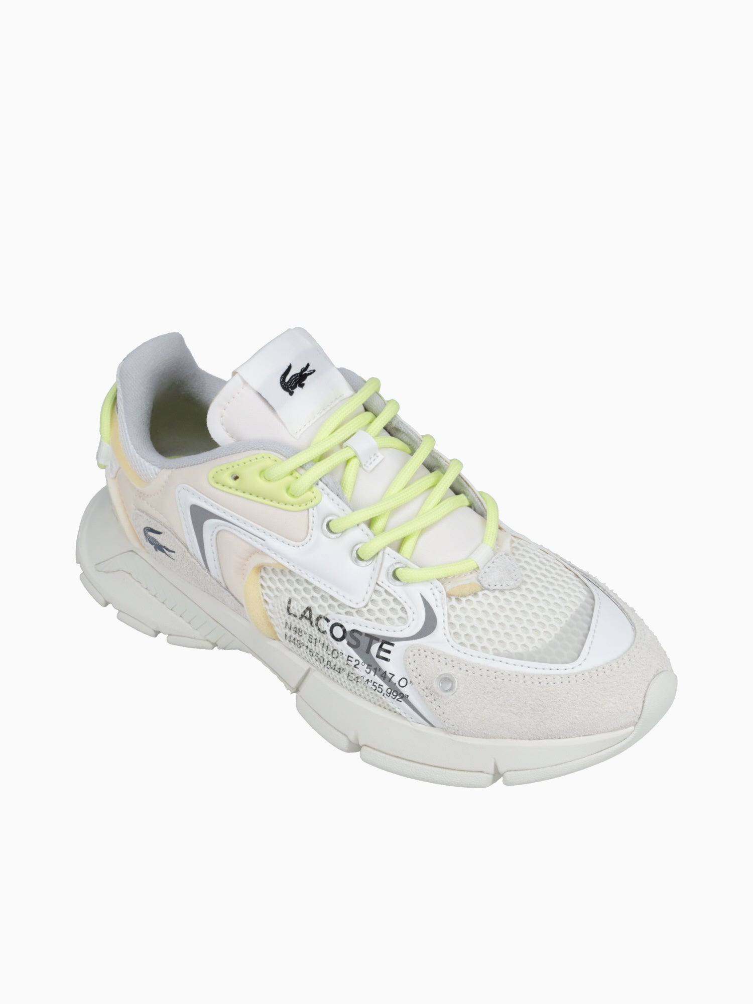 L003 Neo 223 1 Offwht Ltgrn leather Mesh Off White / 7 / M