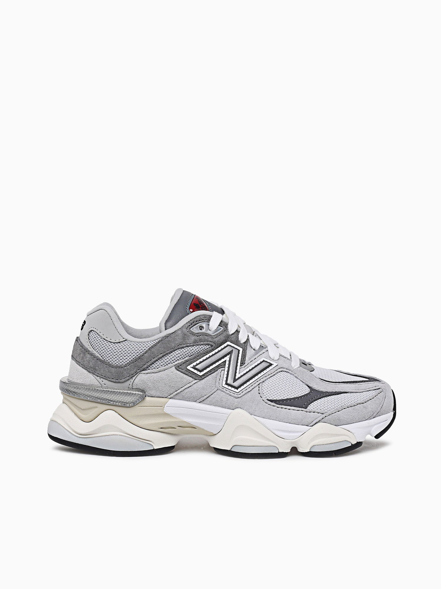 New balance grey hot sale leather