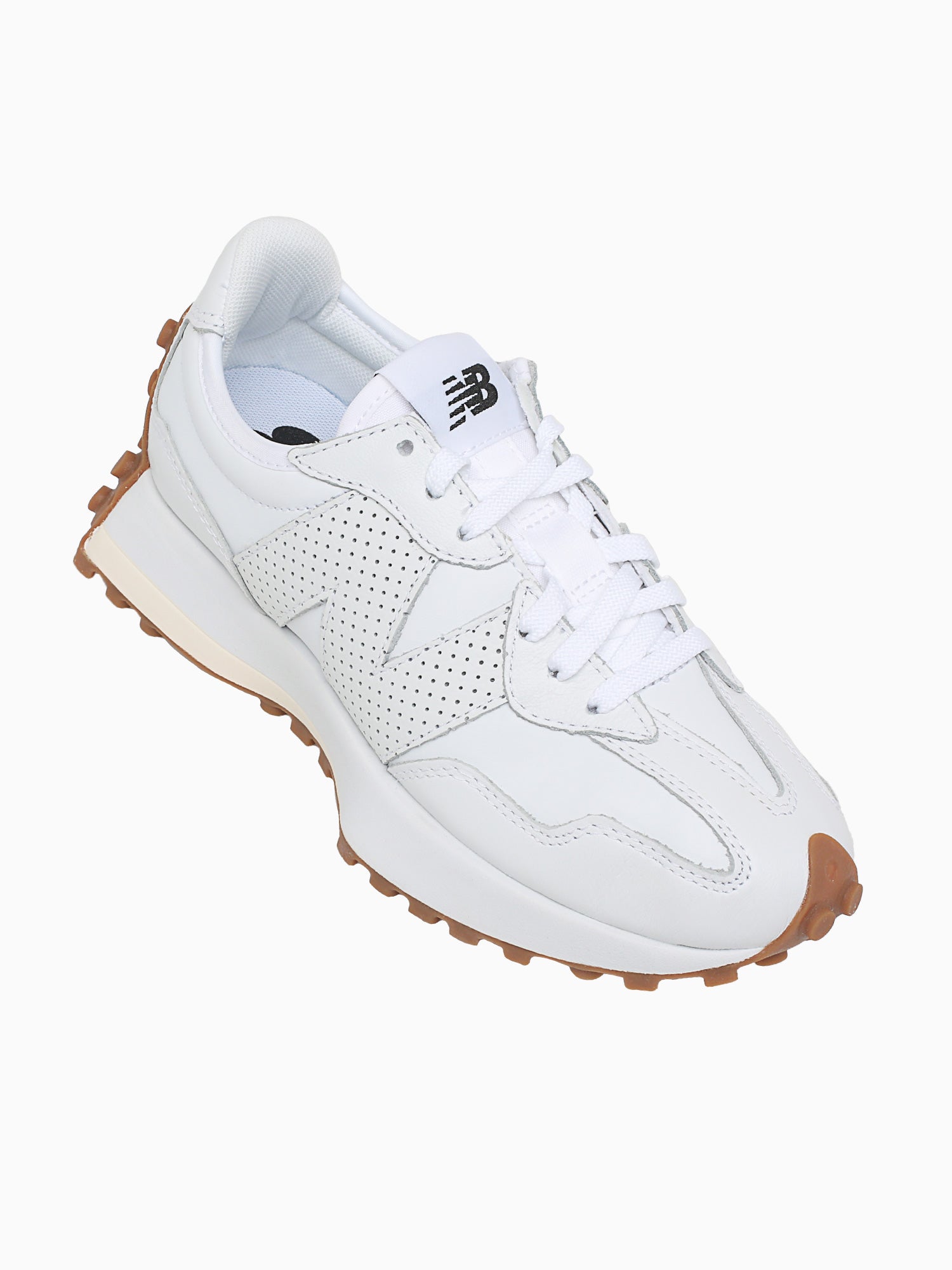 327 White Perforated suede White / 6 / M