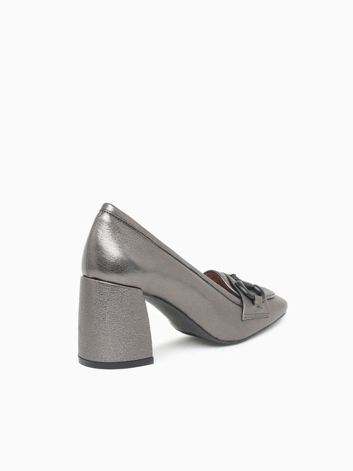 764 Grigio Chi Leather Pewter / 36 / M