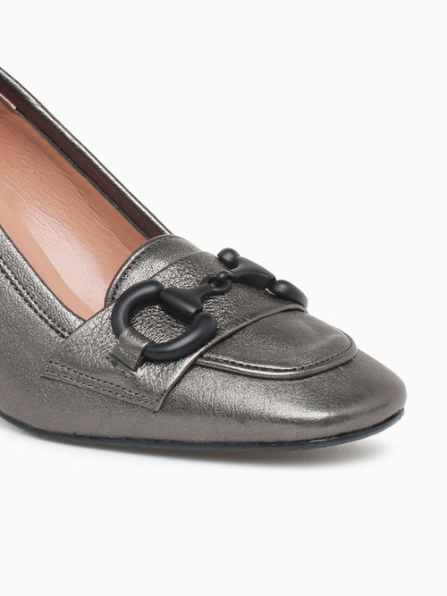 764 Grigio Chi Leather Pewter / 36 / M