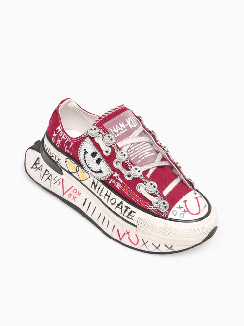 Bc03 Red Canvas Red / 36 / M