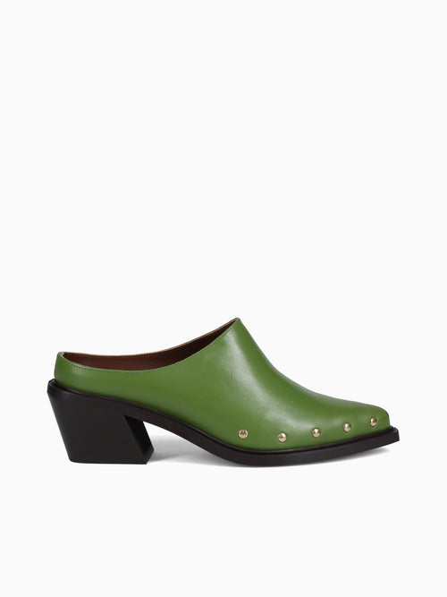 Lorenzo Evergreen Leather Green / 36 / M
