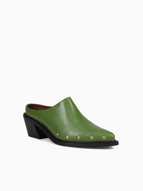 Lorenzo Evergreen Leather Green / 36 / M