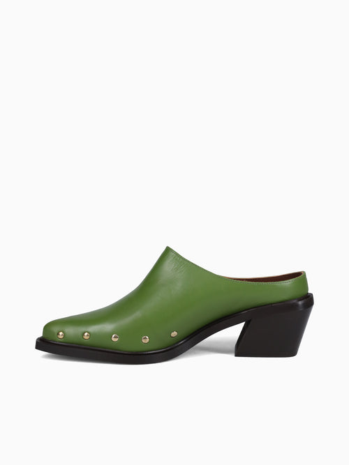 Lorenzo Evergreen Leather Green / 36 / M