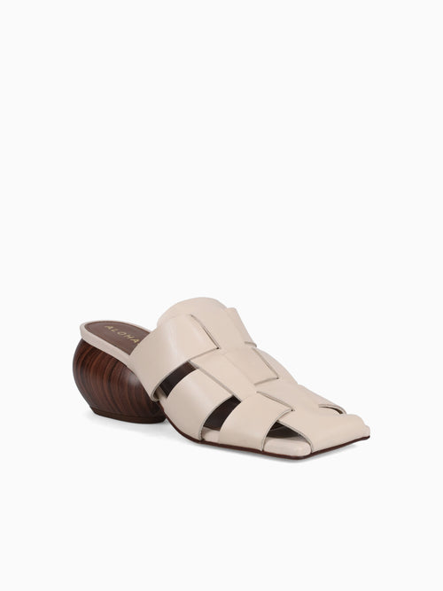 Ruby Cream Leather Beige / 36 / M