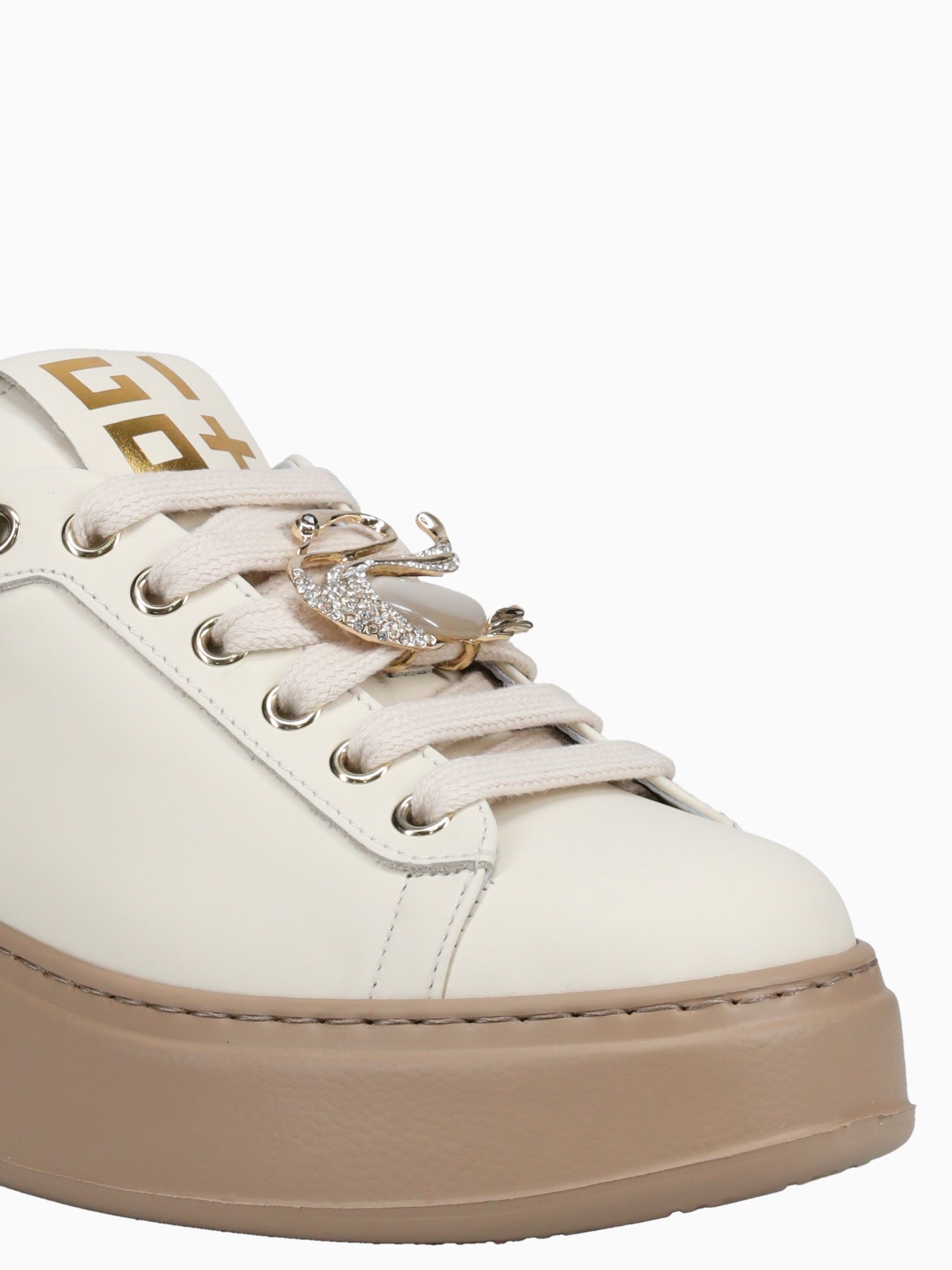Pia 80a Latte Nero leather Off White / 5 / M