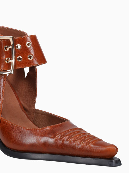 Directed Tan Distressed Cow Leather Tan / 5 / M