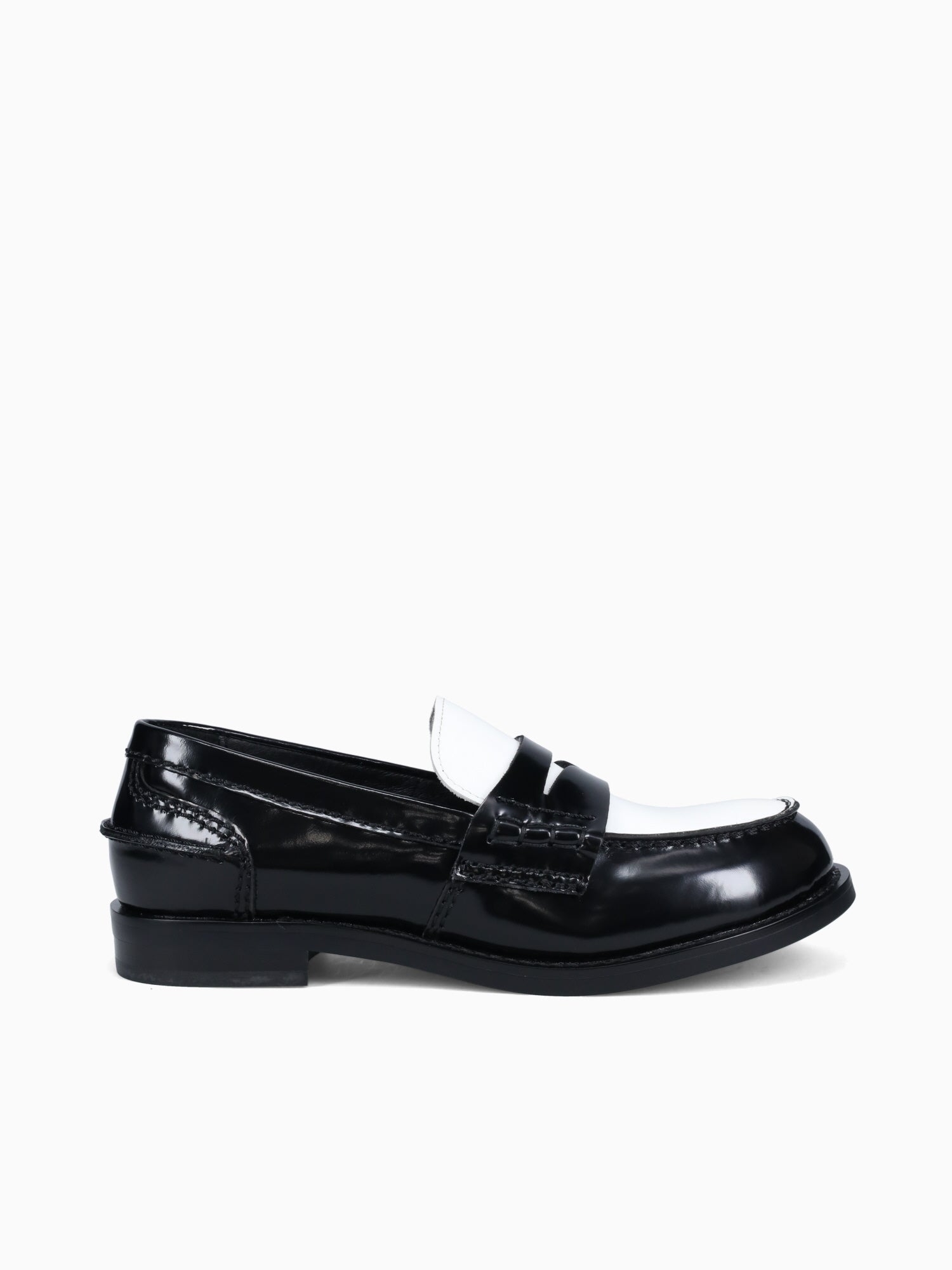 Colleague Black White cow leather Black White / 5 / M