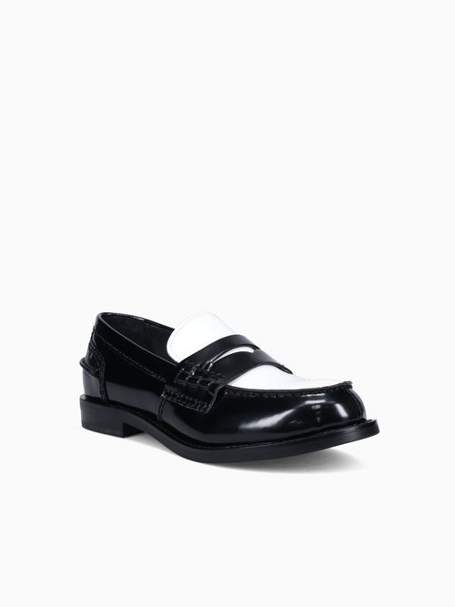 Colleague Black White cow leather Black White / 5 / M