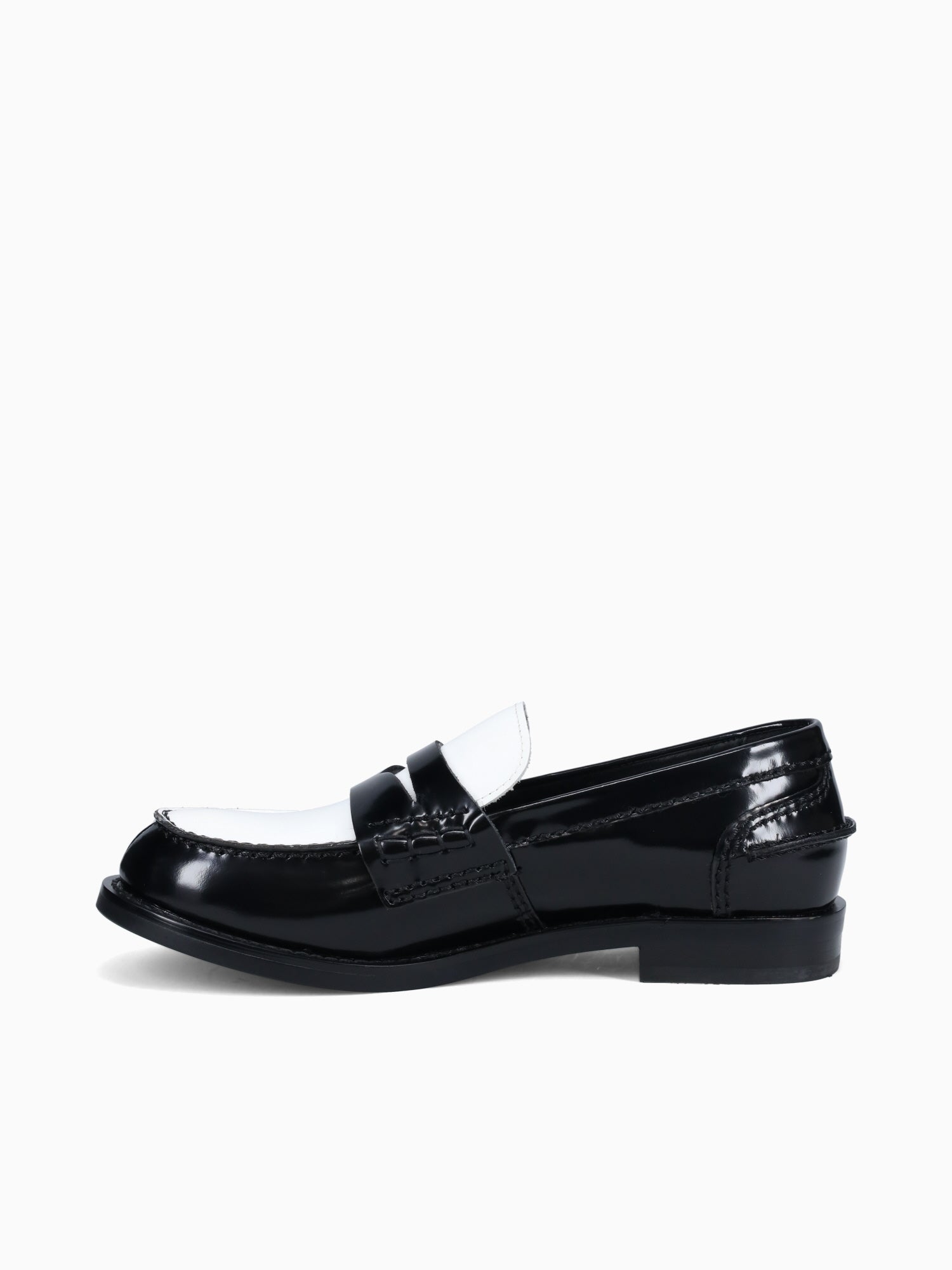 Colleague Black White cow leather Black White / 5 / M