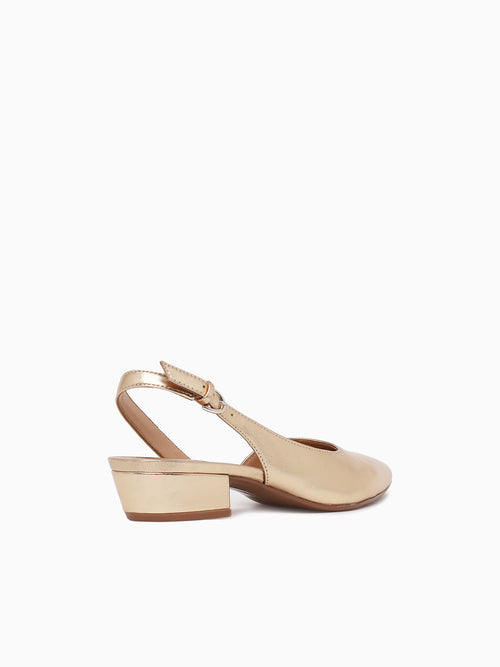 Banks Dark Gold Leather Gold / 5 / M