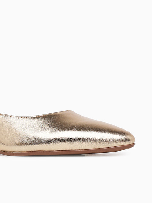 Banks Dark Gold Leather Gold / 5 / M