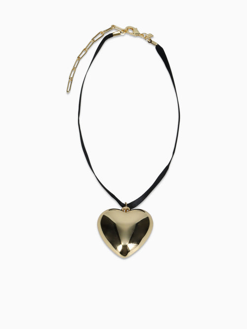 The Holy Heart Choker Gold Gold