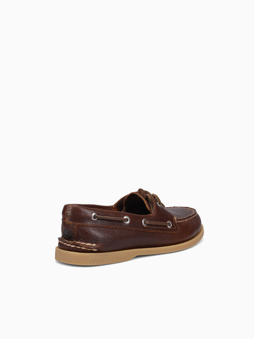 A 0 eye pull up dk tan leather Tan / 8 / M