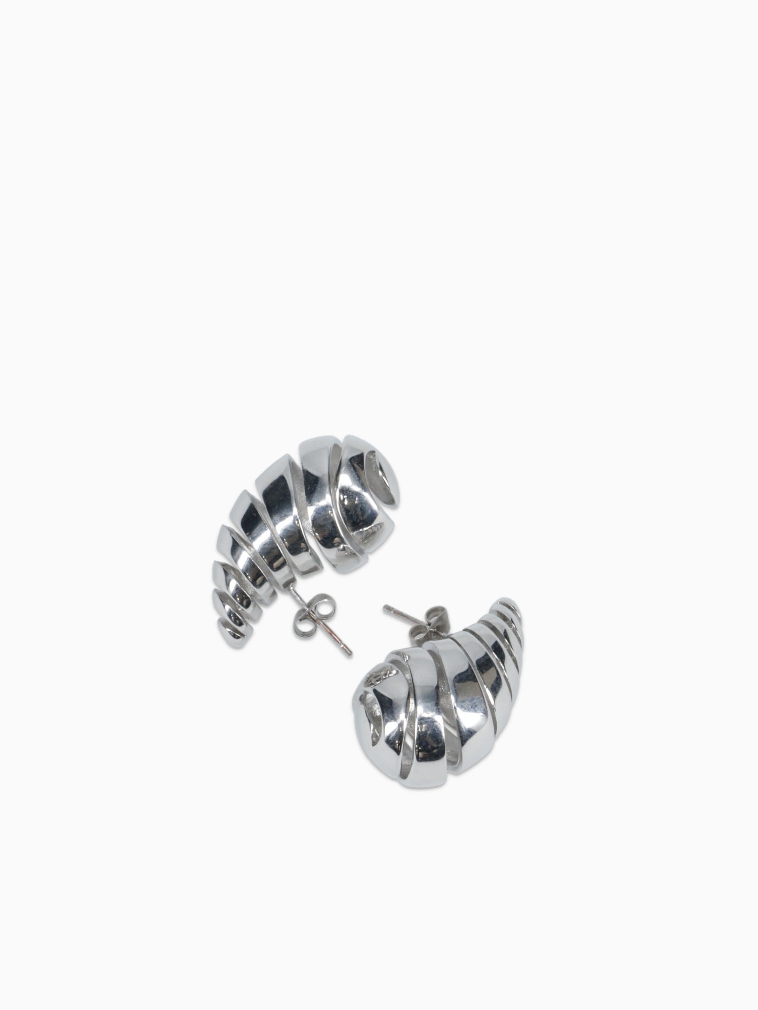 Ea Swirl Drop Silver Silver