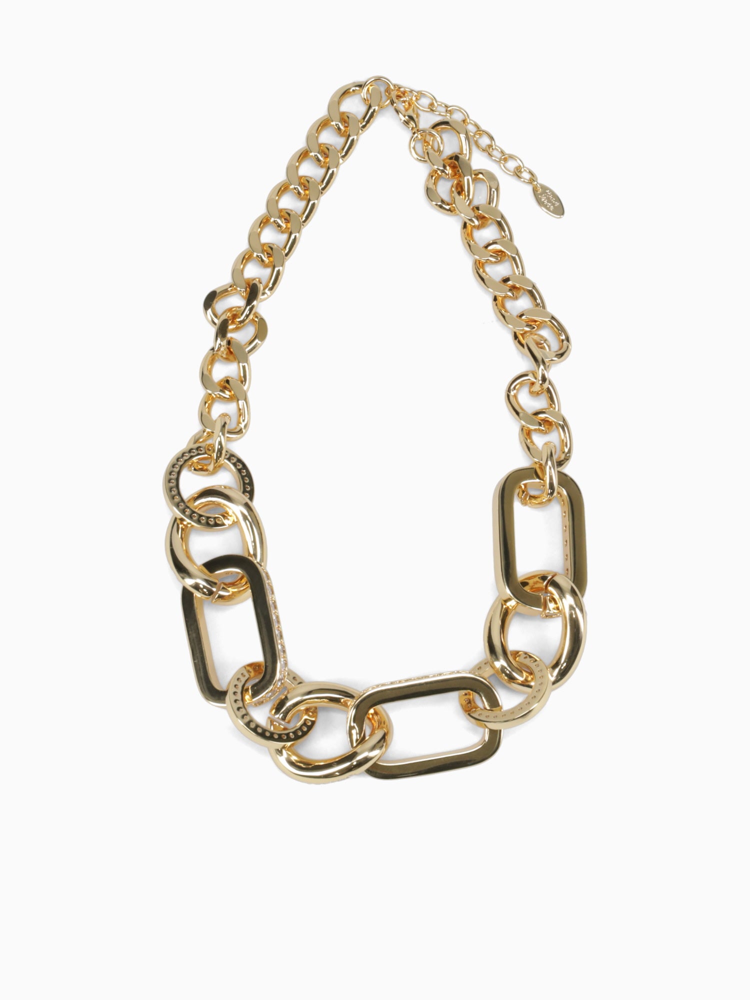 Nec Gold Zirconia Chain Gold
