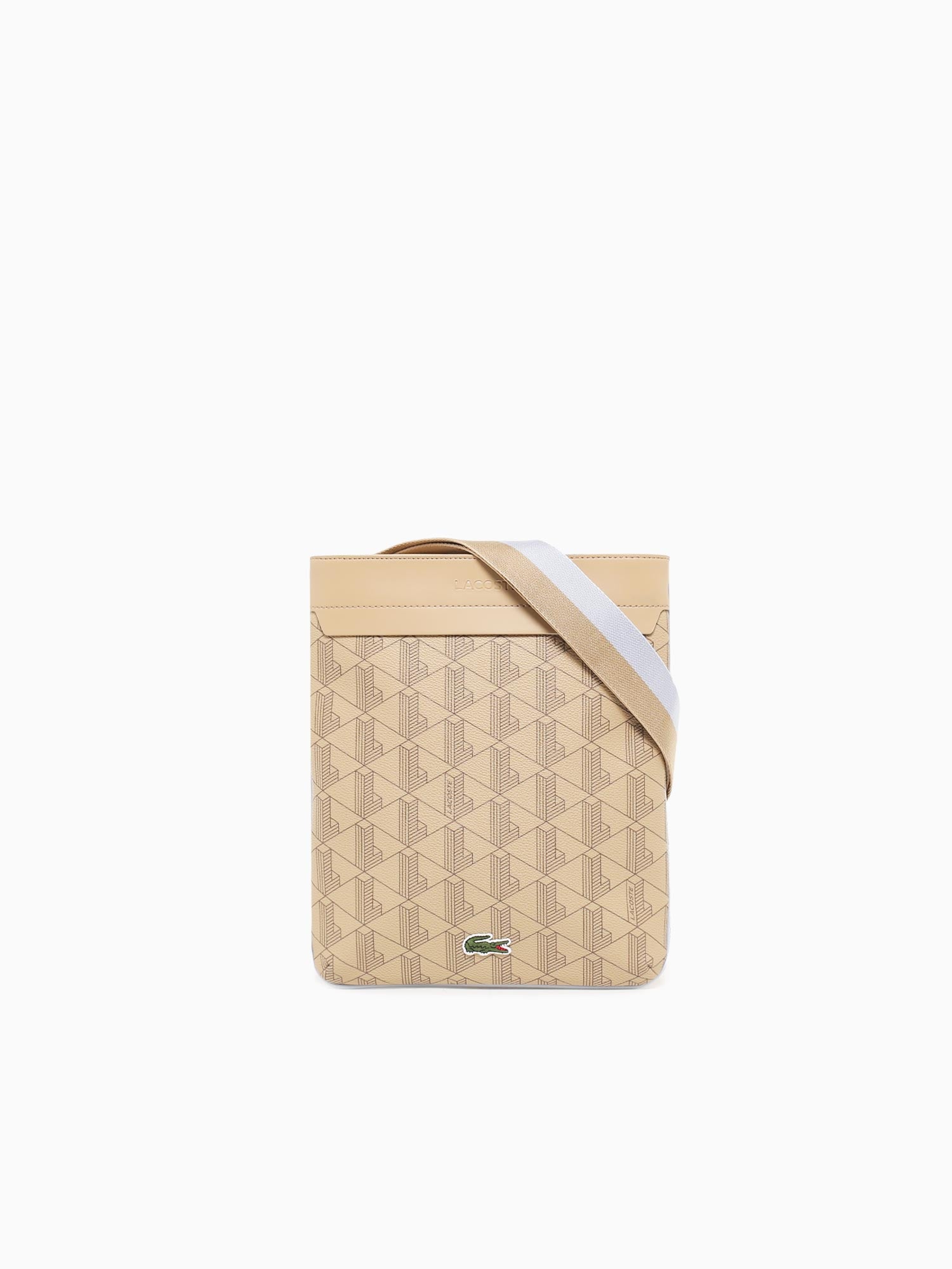 Flat Crossover Bag Beige