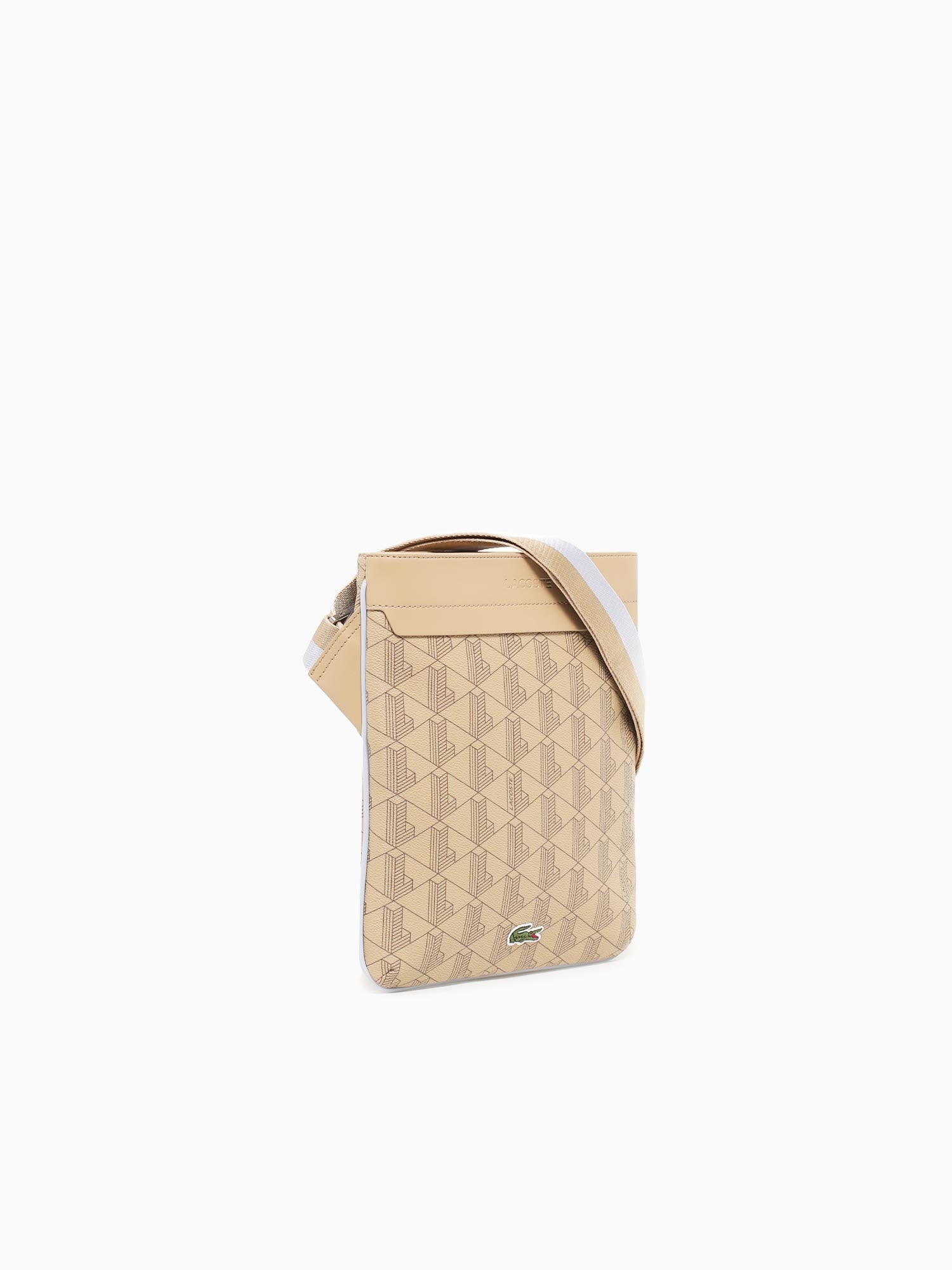 Flat Crossover Bag Beige