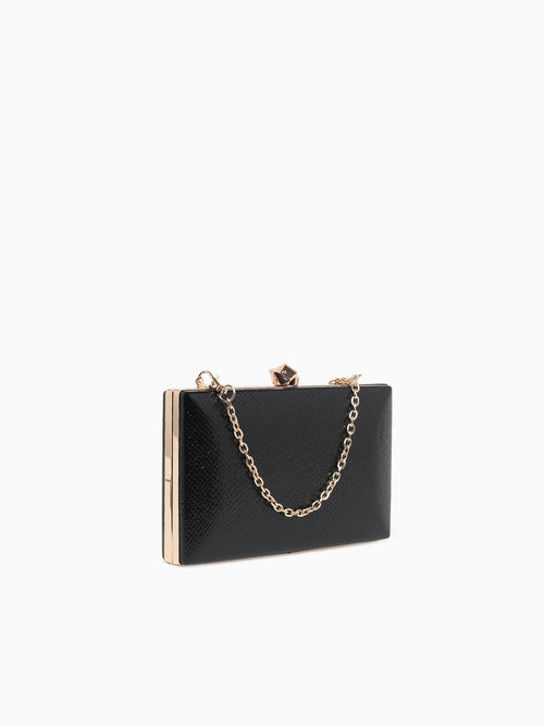 Rosa Box Bag Black Black