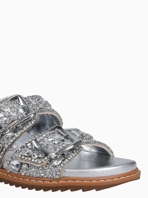 Minnesota Silver Rhinestone Silver / 5 / M
