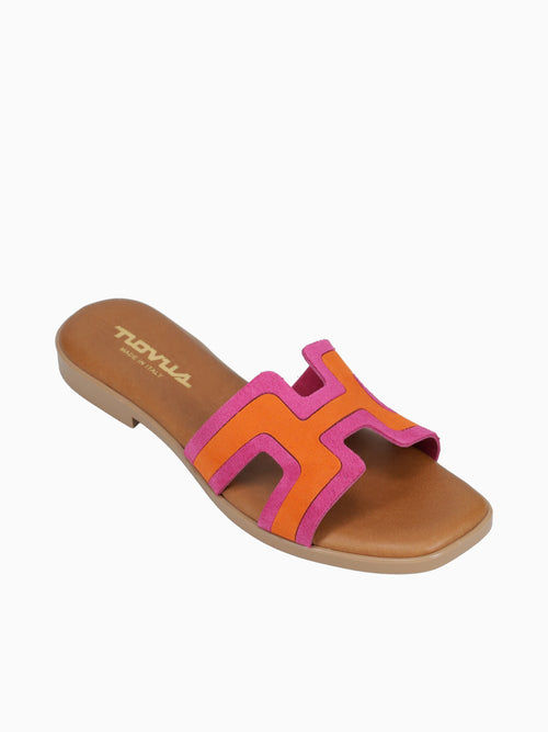 Tropea Fuschia Orange suede Pink / 5 / M
