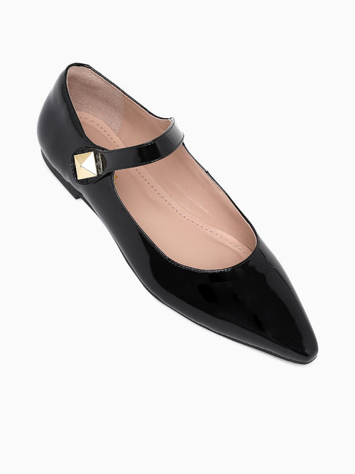 Gloria Black Patent Leather Black / 5 / M
