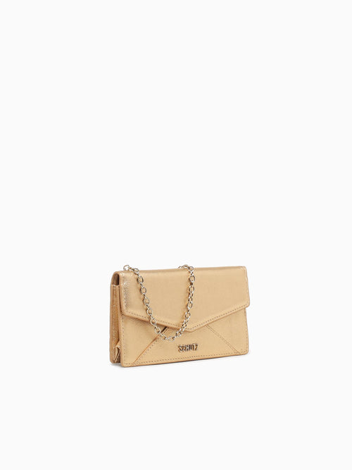 Laura Crossbody Ouro Leather Gold