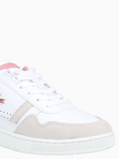 Tclip 124 6 White Lt pink leather Pink / 5 / M