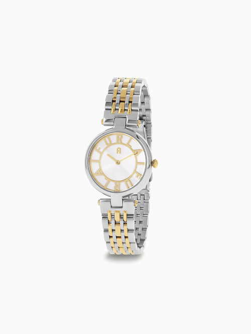 Furla New Club Round Case 32 Mm Metallic Multi