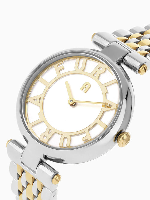 Furla New Club Round Case 32 Mm Metallic Multi