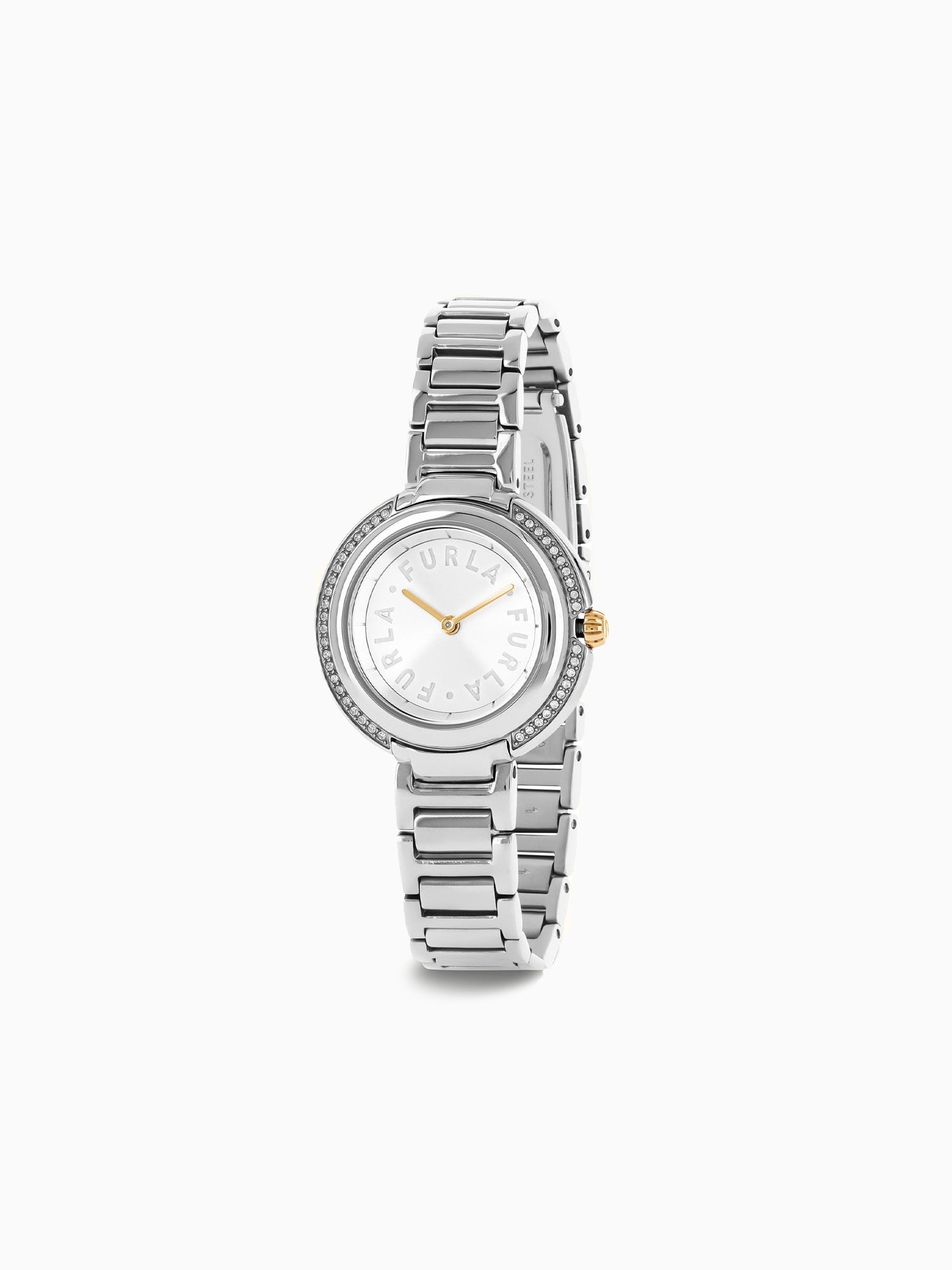 Furla Icon Shape Round Case 29.5 Mm Arge Silver