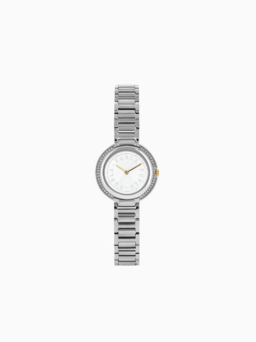 Furla Icon Shape Round Case 29.5 Mm Arge Silver