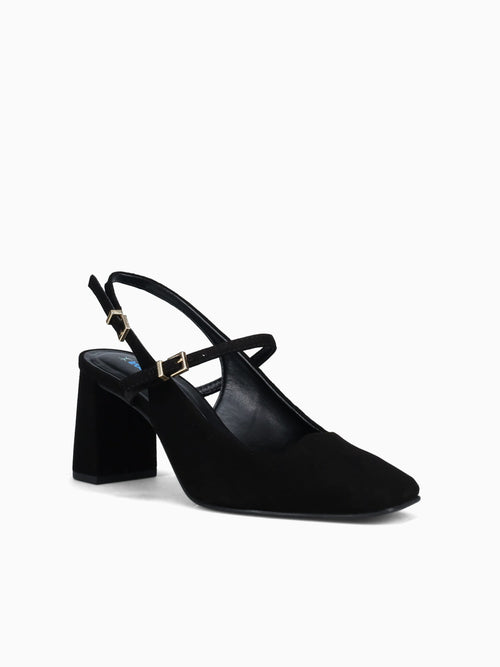 Frances Black Suede Black / 5 / M