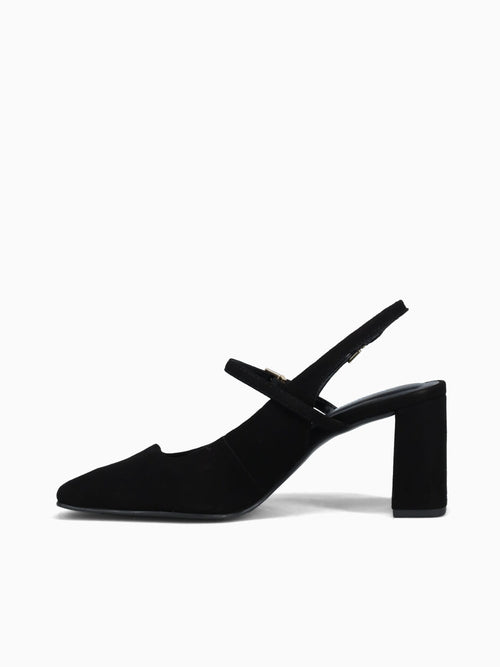 Frances Black Suede Black / 5 / M