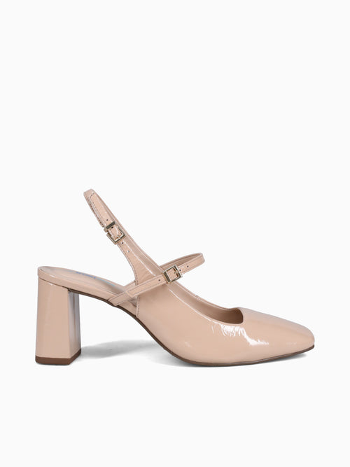 Frances Sand Crinkle Pat Natural / 5 / M