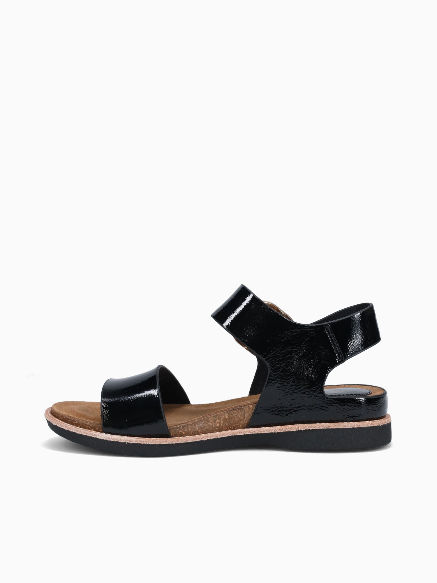 Bali Black Crinckle Pat Black / 6 / M