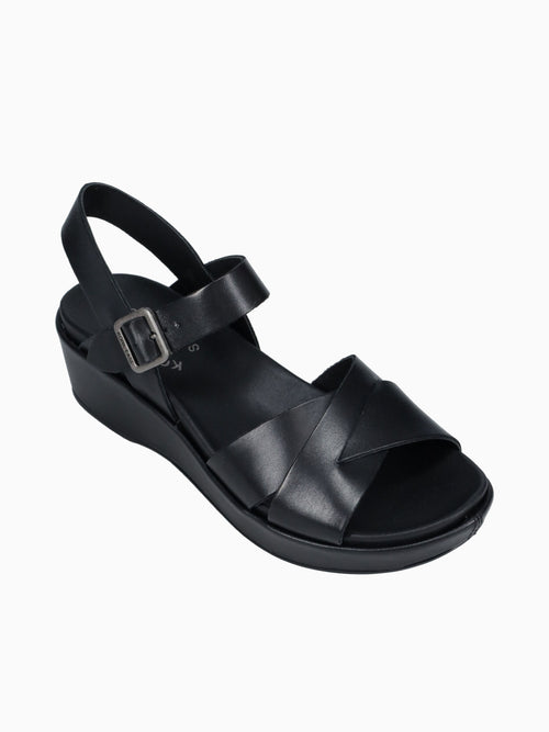 Myrna Black Leather Black / 5 / M