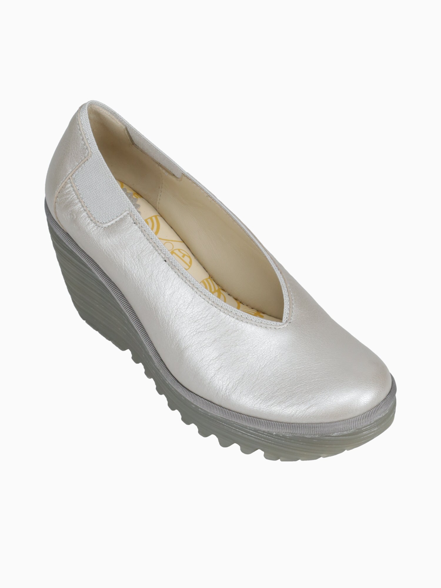 Yoza 438 Fly Silver Leather Silver / 36 / M