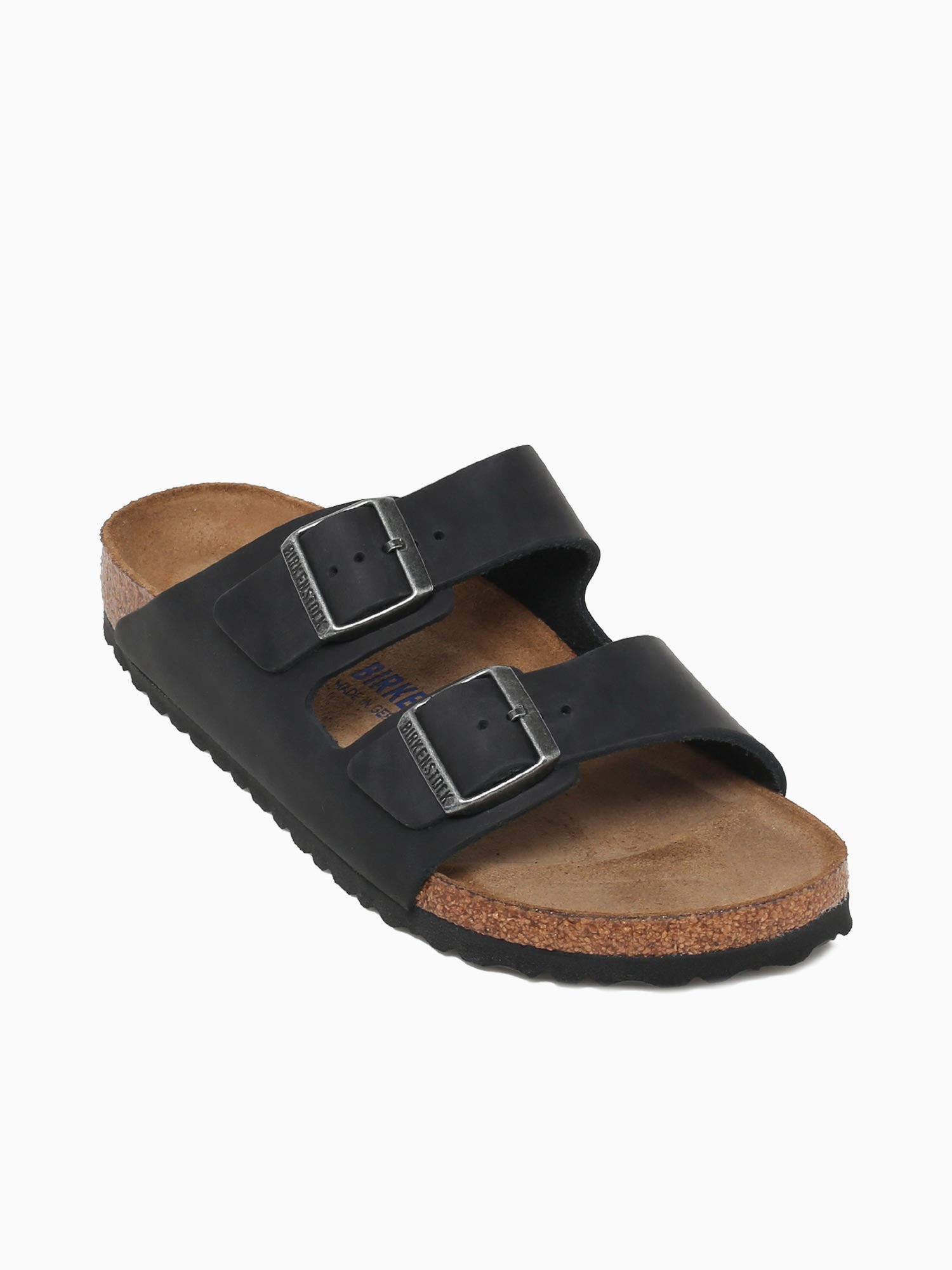 Arizona Soft Footbed Black Oiled Leathe Black / 40 / M